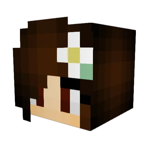 Jackie8338 Minecraft avatar head, 3D render