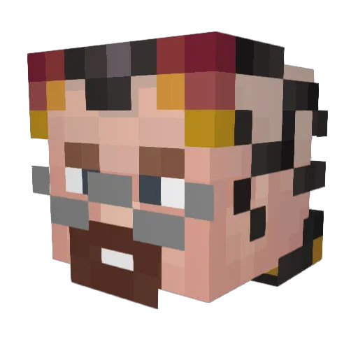 JackieBoy34 Minecraft avatar head, 3D render