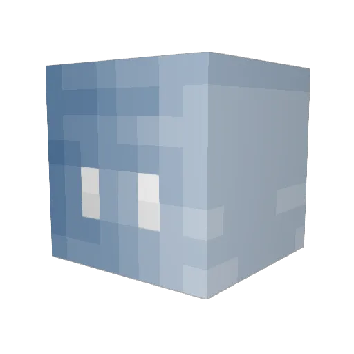 JackieCDot Minecraft avatar head, 3D render