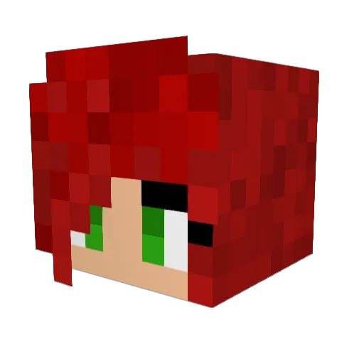 JackieDiscord Minecraft avatar head, 3D render