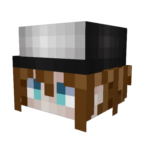 JackieTheBean Minecraft avatar head, 3D render