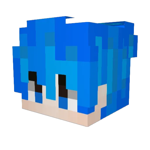 Jackiejuice Minecraft avatar head, 3D render