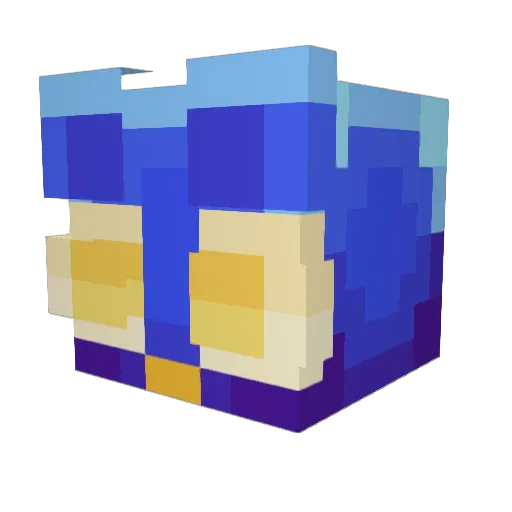 Jackiezs Minecraft avatar head, 3D render