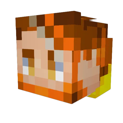 Jackin_up_MC Minecraft avatar head, 3D render