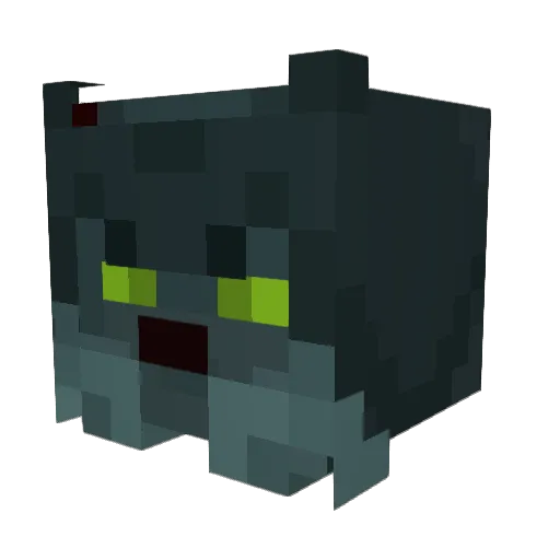 Jackingggg Minecraft avatar head, 3D render