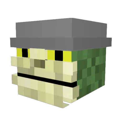 Jackino007 Minecraft avatar head, 3D render