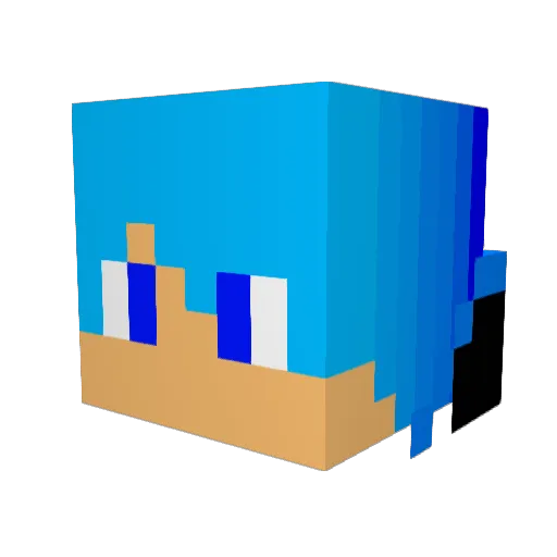 Jackis200 Minecraft avatar head, 3D render