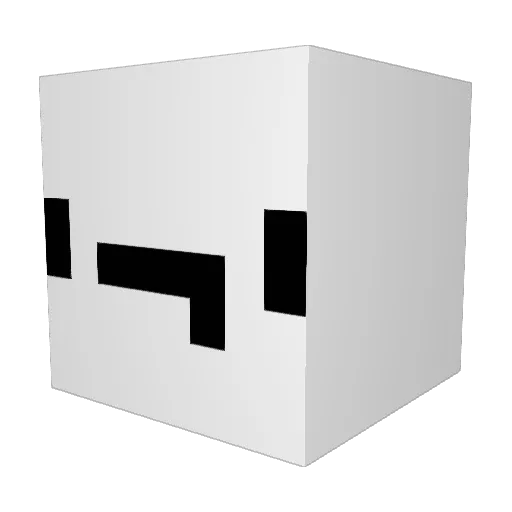 JackisPlus_ Minecraft avatar head, 3D render