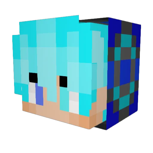 Jackk2709 Minecraft avatar head, 3D render