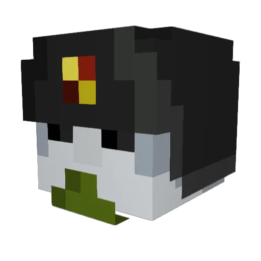 Jackk92 Minecraft avatar head, 3D render