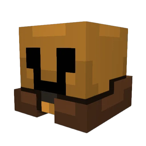Jackkob Minecraft avatar head, 3D render