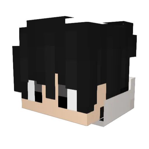 Jacklarrymurder Minecraft avatar head, 3D render
