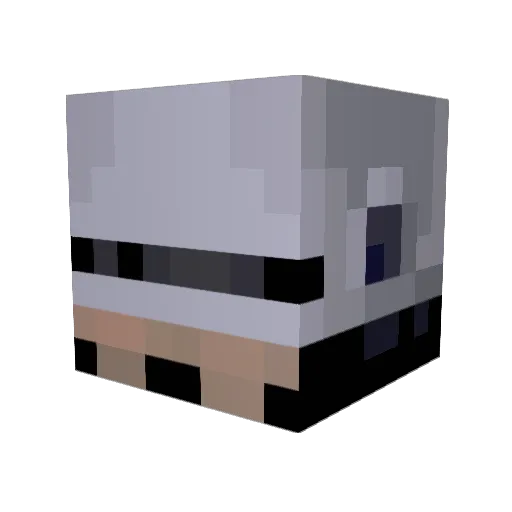 Jacklestar Minecraft avatar head, 3D render