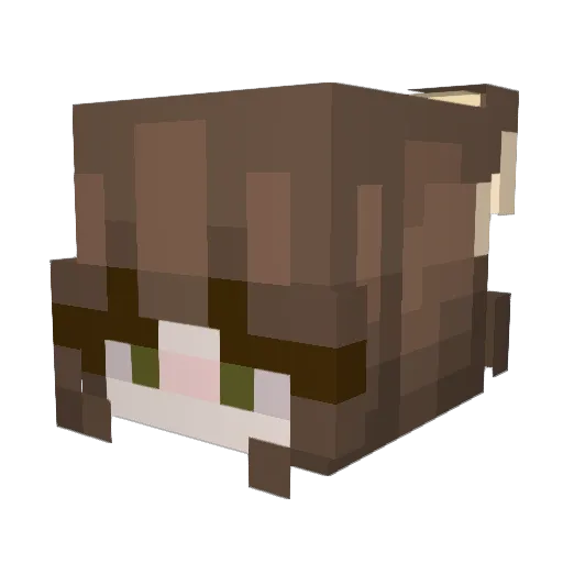 Jackmix Minecraft avatar head, 3D render