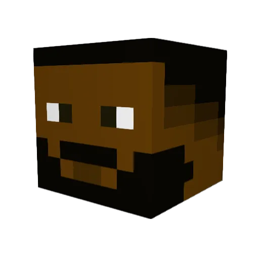 Jacko0626 Minecraft avatar head, 3D render