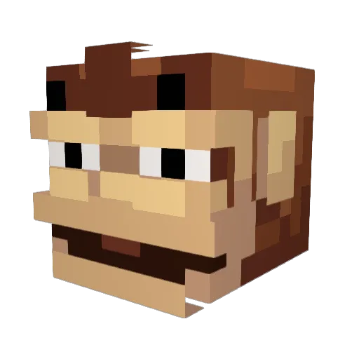 Jacko2xx Minecraft avatar head, 3D render