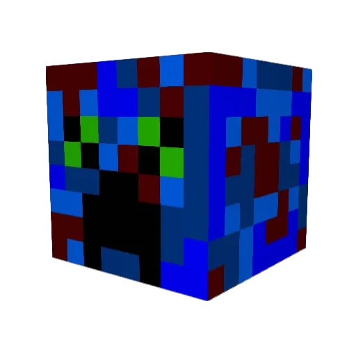 Jacko521 Minecraft avatar head, 3D render