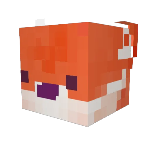JackoBoom Minecraft avatar head, 3D render