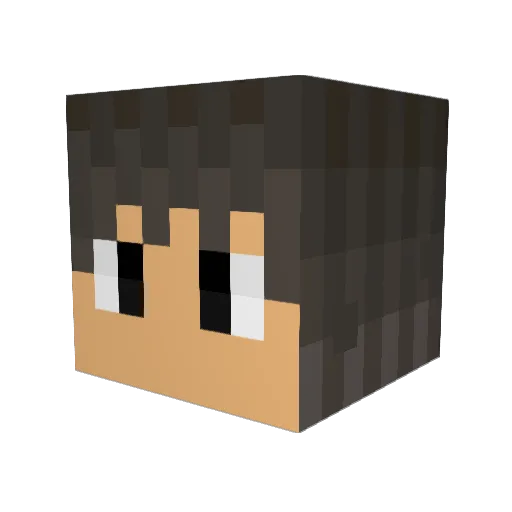 JackoMaster Minecraft avatar head, 3D render