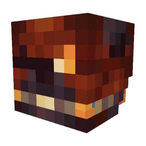 Jacko_Abyss Minecraft avatar head, 3D render