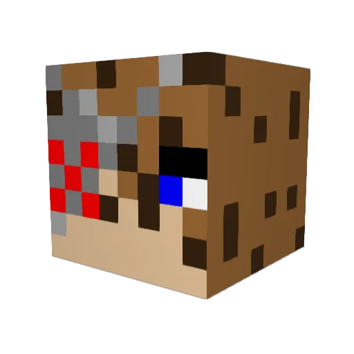 Jacko_will Minecraft avatar head, 3D render
