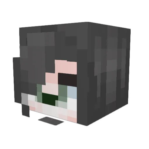 Jackofcards Minecraft avatar head, 3D render