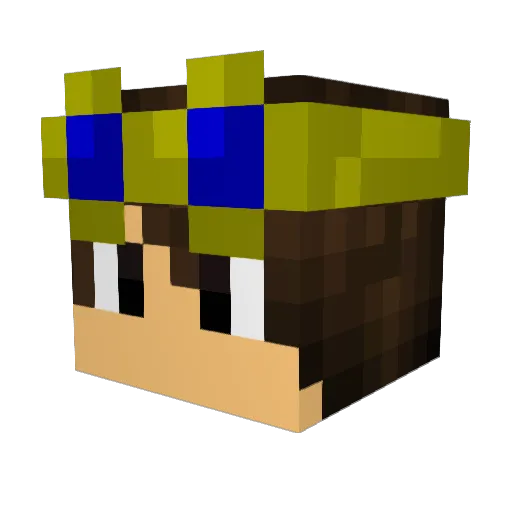 Jackoman95 Minecraft avatar head, 3D render