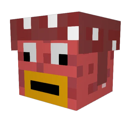 Jackorjojo Minecraft avatar head, 3D render