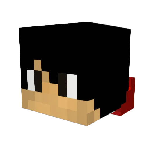 Jackos2005 Minecraft avatar head, 3D render