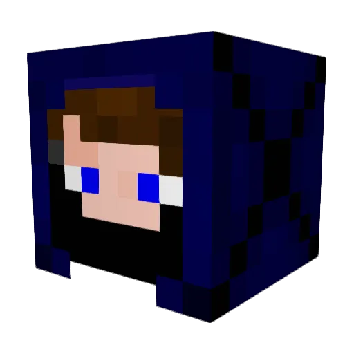 Jackoui9 Minecraft avatar head, 3D render