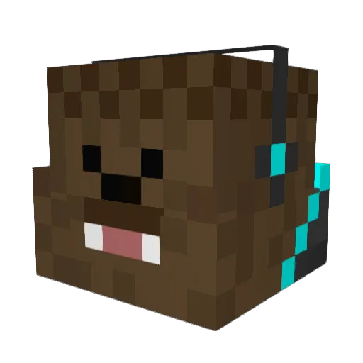 Jackp20 Minecraft avatar head, 3D render