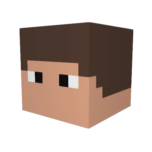 JackpotEddie Minecraft avatar head, 3D render