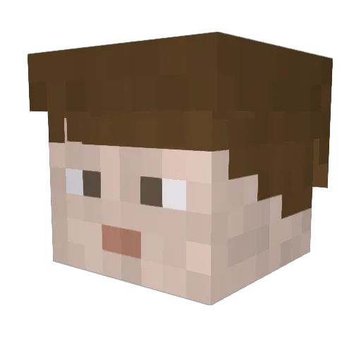 JackpottJacobb Minecraft avatar head, 3D render