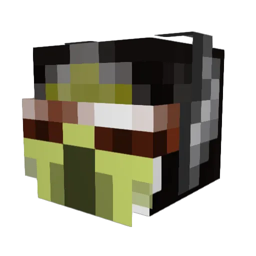 Jackson00214 Minecraft avatar head, 3D render
