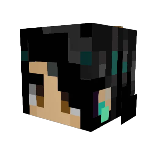 JacksonC7J Minecraft avatar head, 3D render