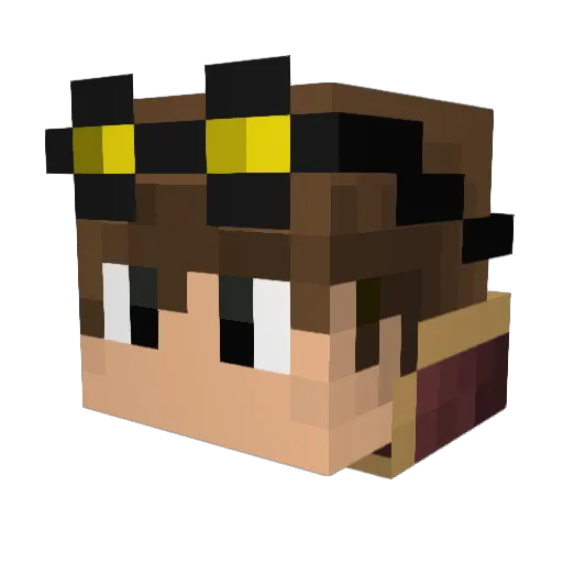 JacksonFord1996 Minecraft avatar head, 3D render