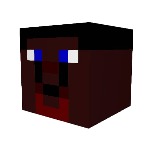 JacksonShaw Minecraft avatar head, 3D render