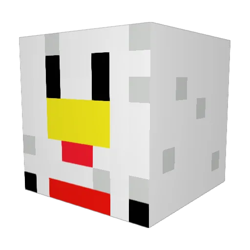 Jackson_77 Minecraft avatar head, 3D render