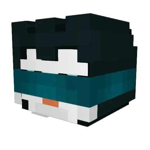 Jackson_Rio Minecraft avatar head, 3D render