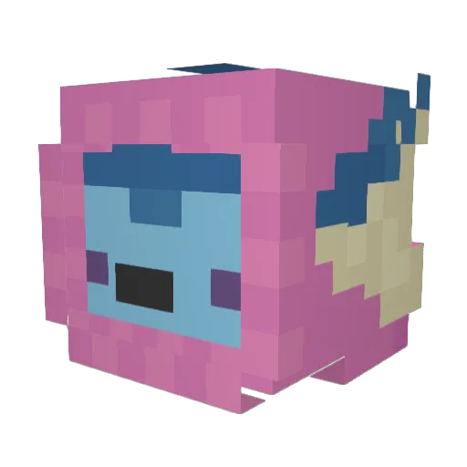 Jackson_T25 Minecraft avatar head, 3D render