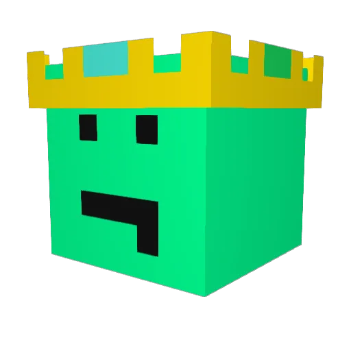 Jacksonsig Minecraft avatar head, 3D render