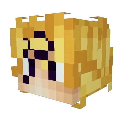 Jacksonville2kk Minecraft avatar head, 3D render