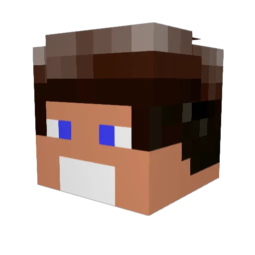 Jackst09 Minecraft avatar head, 3D render