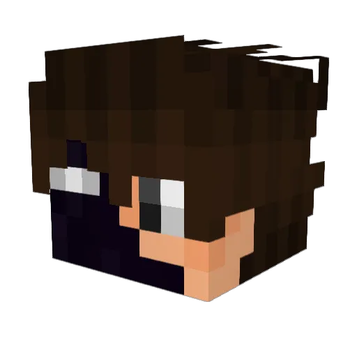 JacksterPvP Minecraft avatar head, 3D render