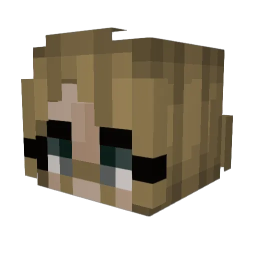 JackstormDe Minecraft avatar head, 3D render