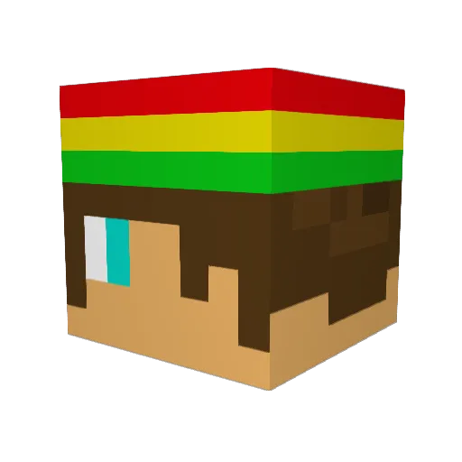 Jackt45 Minecraft avatar head, 3D render