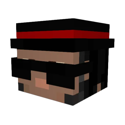 JacktheRah Minecraft avatar head, 3D render