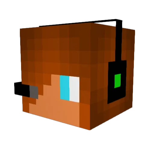 Jacktheawesome23 Minecraft avatar head, 3D render