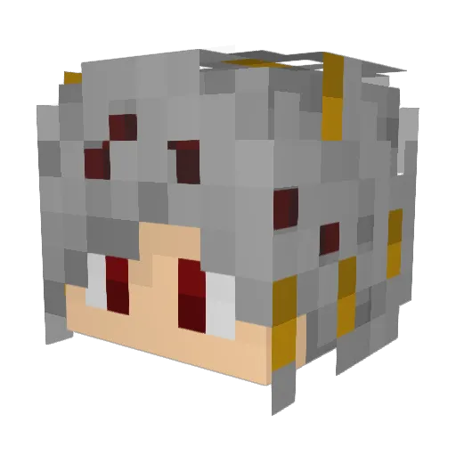 Jackwong857 Minecraft avatar head, 3D render