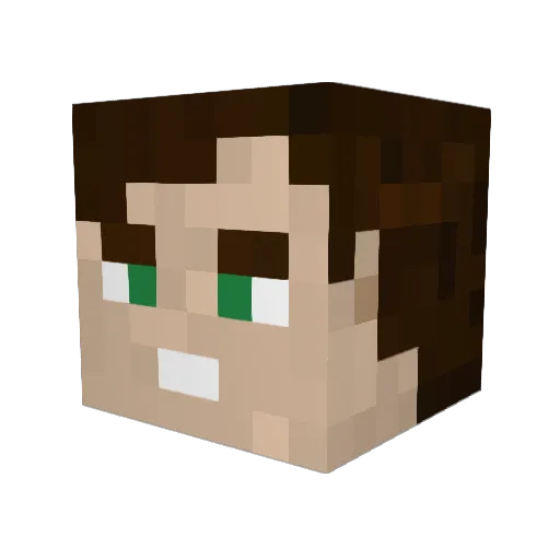 Jackworth96 Minecraft avatar head, 3D render
